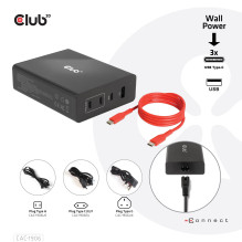 MOBILE TRAVEL CHARGER USB-C / 132W GAN CAC-1906 CLUB3D