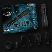 „Revamp DR-1250X-EU Progloss Ionic Airstyle“ 6 viename plaukų formavimo prietaisas su oro kondicionieriumi