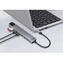 Media-Tech MT5046 8in1 USB-C LAN HUB PRO