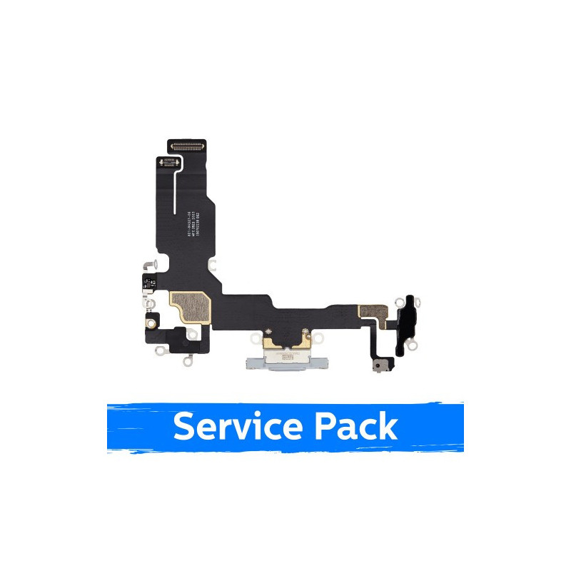 Krovimo lizdas skirtas Apple iPhone 15 su lanksčiąja jungtimi / Green / (Service Pack)