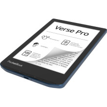 E-Reader, POCKETBOOK, Verse Pro, 6", 1072x1448, 1xUSB-C, Wireless LAN, Bluetooth, Azure, PB634-A-WW