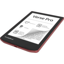 E-Reader, POCKETBOOK, Verse Pro, 6", 1072x1448, 1xUSB-C, Wireless LAN, Bluetooth, Red, PB634-3-WW