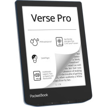 E-Reader, POCKETBOOK, Verse Pro, 6 colių, 1072x1448, 1xUSB-C, belaidis LAN, Bluetooth, Azure, PB634-A-WW