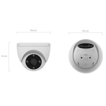 EZVIZ Ezviz H4 CS-H4 3MP 2K lauko IP67 išmaniųjų namų apsaugos kamera su MicroSD / naktinio matymo funkcija, balta