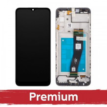 Screen for Samsung A025G A02s black with frame OEM