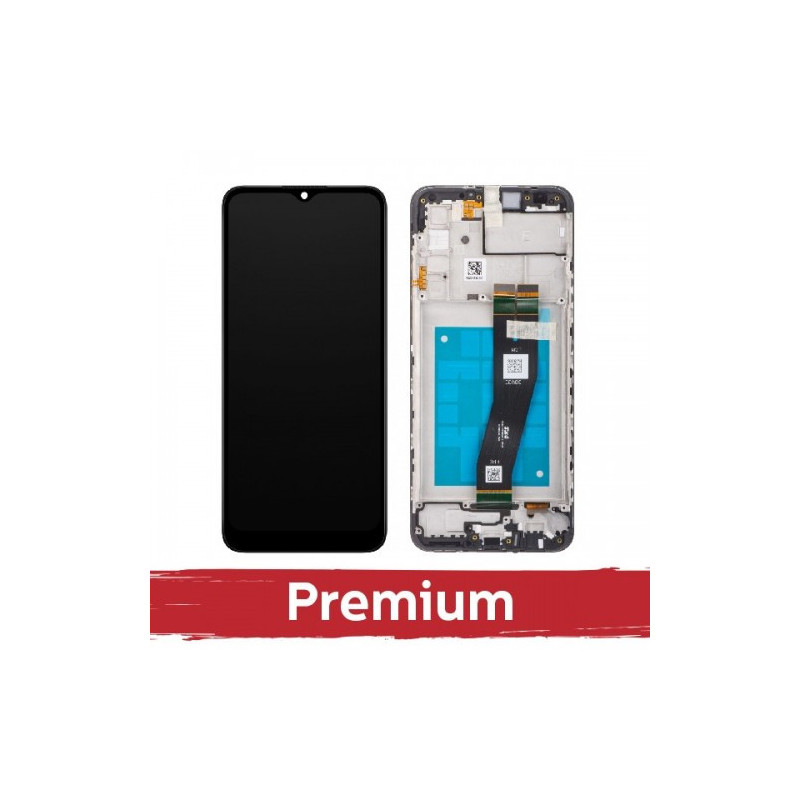 Screen for Samsung A025G A02s black with frame OEM
