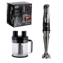 Braun MultiQuick 9 MQ 9195XLI 2 L panardinamas trintuvas 1200 W Juoda, Nerūdijančio plieno