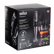Braun MultiQuick 9 MQ 9195XLI 2 L panardinamas trintuvas 1200 W Juoda, Nerūdijančio plieno