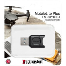 „Kingston MobileLite Plus“ USB 3.2 UHS-II Micro SD atmintinė „Kingston MobileLite Plus“ USB 3.2 UHS-II Micro SD atmintinė