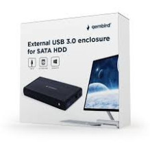 „Gembird“ išorinis HDD korpusas, 3,5 colio, USB 3.0, juodas, EE3-U3S-3
