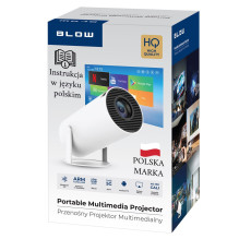 Projektorius - BLOW AndroidTV HD Cinema 1280x720 Wi-Fi Bluetooth Baltas