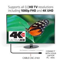 CABLE MINI DP TO DP 2M / M / M CAC-2163 CLUB3D