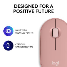 MOUSE USB OPTICAL WRL M350S / ROSE 910-007014 LOGITECH