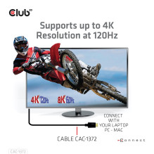 KABELAS HDMI Į HDMI 2M / M / M CAC-1372 CLUB3D