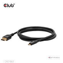 CABLE USB-C TO DP 2M / M / M CAC-1563 CLUB3D CABLE USB-C TO DP 2M / M / M CAC-1563 CLUB3D