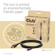 CABLE USB-C TO DP 2M / M / M CAC-1563 CLUB3D CABLE USB-C TO DP 2M / M / M CAC-1563 CLUB3D