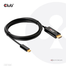 CLUB3D HDMI–USB-C KABELIS 1.8M / M / M CAC-1334 CLUB3D HDMI–USB-C KABELIS 1.8M / M / M CAC-1334