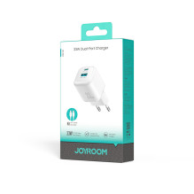 Joyroom JR-TG7 33W USB-A + USB-C Wall Charger with 60W USB-C to USB-C 1m Cable - White