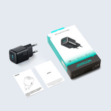 Joyroom JR-TG7 33W USB-A + USB-C Wall Charger with 60W USB-C to USB-C 1m Cable - Black