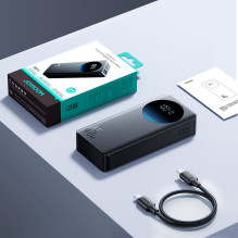 Powerbank Joyroom JR-PBF02 Pro 20000 mAh 45 W z wyświetlaczem cyfrowym 2x USB-A 2x USB-C - czarny