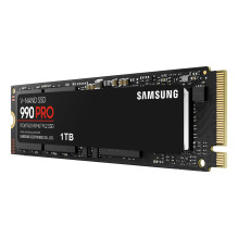SSD, SAMSUNG, 990 PRO, 1TB, M.2, PCIE, NVMe, MLC, Write speed 6900 MBytes / sec, Read speed 7450 MBytes / sec, 2.3mm, TB