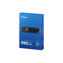 SSD, SAMSUNG, 990 EVO Plus, 4TB, M.2, PCIe Gen5, NVMe, TLC, Rašymo greitis 6300 MB/s, Skaitymo greitis 7250 MB/s, 2,38 m