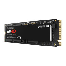 SSD, SAMSUNG, 990 PRO, 4TB, M.2, PCIe Gen4, NVMe, TLC, Write speed 6900 MBytes / sec, Read speed 7450 MBytes / sec, 2.3m