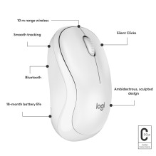 MOUSE BLUETH OPTICAL M240 / SIL WHITE 910-007120 LOGITECH