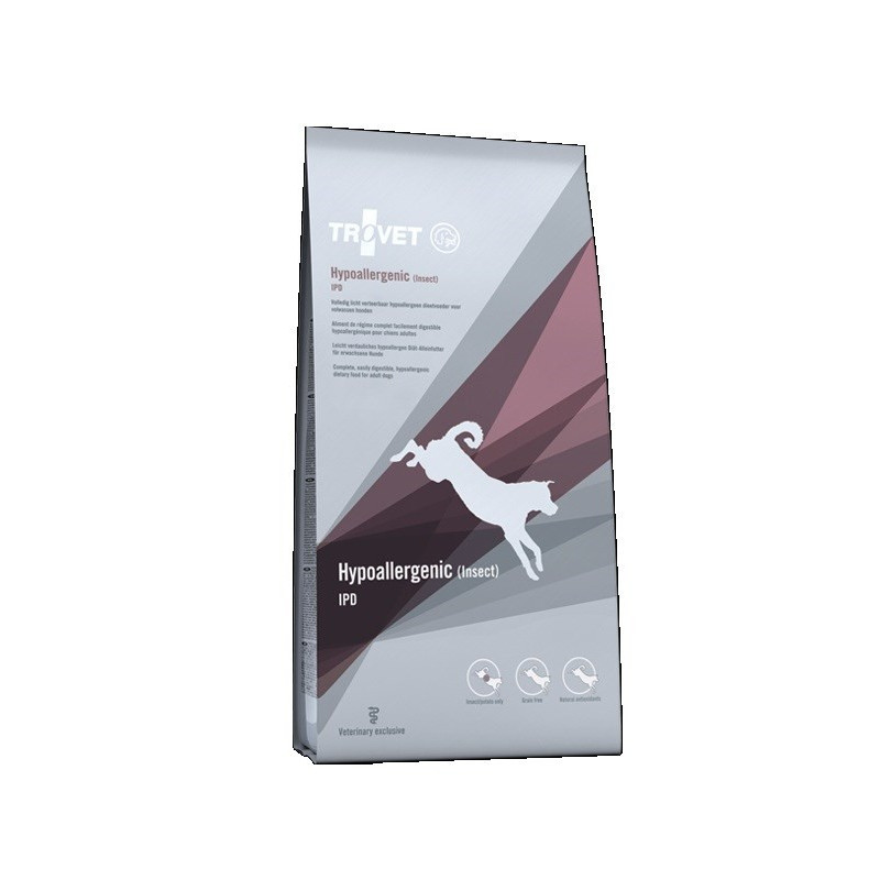 TROVET Hipoallergenic Insect IPD - dry dog food - 3kg