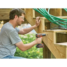 Gręžtuvas - BLACK+DECKER BDCDC18-QW 18V 650 RPM 30 N·m Juodas, Oranžinis