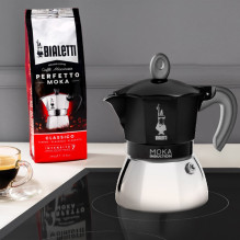 Bialetti Moka Indukcinis Moka puodas 4TZ Black Bialetti Moka Indukcinis Moka puodas 4TZ Black