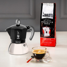Bialetti Moka Indukcinis Moka puodas 4TZ Black Bialetti Moka Indukcinis Moka puodas 4TZ Black