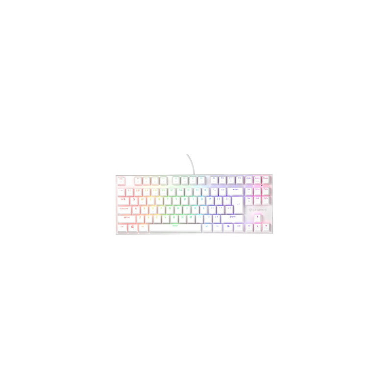 Keyboard Genesis Thor 303 TKL RGB white Outemu Peach Silent