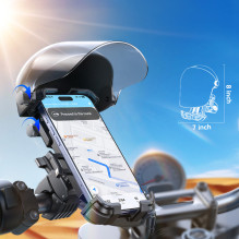 „Joyroom JR-ZS526“ telefono laikiklis nuo saulės dviračiui (šalmo versijai), juodas