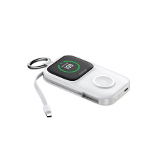 Joyroom JR-W19 5000mAh Powerbank with 5W Wireless Watch Charging - White