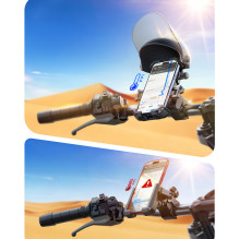 Joyroom JR-ZS526 Sunshade Cycling Phone Mount (Helmet Version) Black