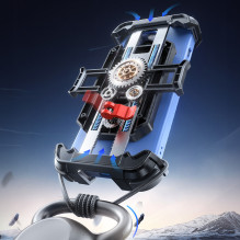 „Joyroom JR-ZS526“ telefono laikiklis nuo saulės dviračiui (šalmo versijai), juodas