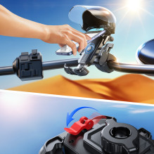 Joyroom JR-ZS526 Sunshade Cycling Phone Mount (Helmet Version) Black