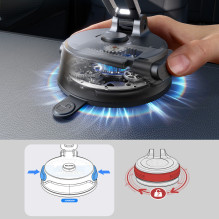 Joyroom JR-ZS51 magnetic car holder with suction cup for windshield or dashboard - black