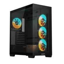 Case, GIGABYTE, GB-C500P ST, MidiTower, Case product features Transparent panel, ATX, MicroATX, MiniITX, Colour Black, G