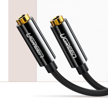 Ugreen cable 3.5 mm headphone splitter mini jack AUX 25cm black (20816) Black Ugreen cable 3.5 mm headphone splitter mini jack AUX 25cm black (20816) Black