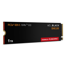 SSD, SANDISK, 2400xTBW rating, NVMe Yes, PCI Express 5.0, M.2, 1000 GB, POWERED BY SANDISK, Black SN8100, WDS100T1X0M