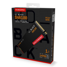SSD, SANDISK, 2400xTBW rating, NVMe Yes, PCI Express 5.0, M.2, 1000 GB, POWERED BY SANDISK, Black SN8100, WDS100T1X0M
