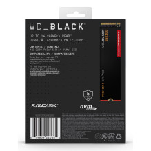 SSD, SANDISK, 2400xTBW rating, NVMe Yes, PCI Express 5.0, M.2, 1000 GB, POWERED BY SANDISK, Black SN8100, WDS100T1X0M