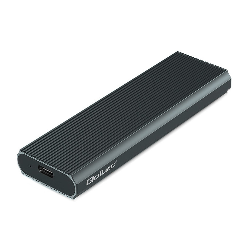 Ārējās atmiņas M.2 SSD korpuss , NVMe , PCIe , USB 3.1 , USB-C 10 Gb / s , 4TB , Qoltec ®