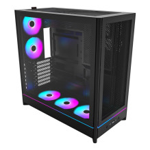 Korpusas, MONTECH, HS01 PRO, MidiTower, Korpuso savybės: Nuimamas HDD krepšelis / Permatomas skydelis, Nepridedamas, ATX