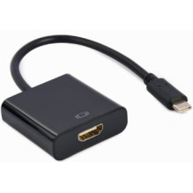 Adapteris Gembird USB Type-C kištukas - HDMI lizdas 4K@60Hz 15cm juodas