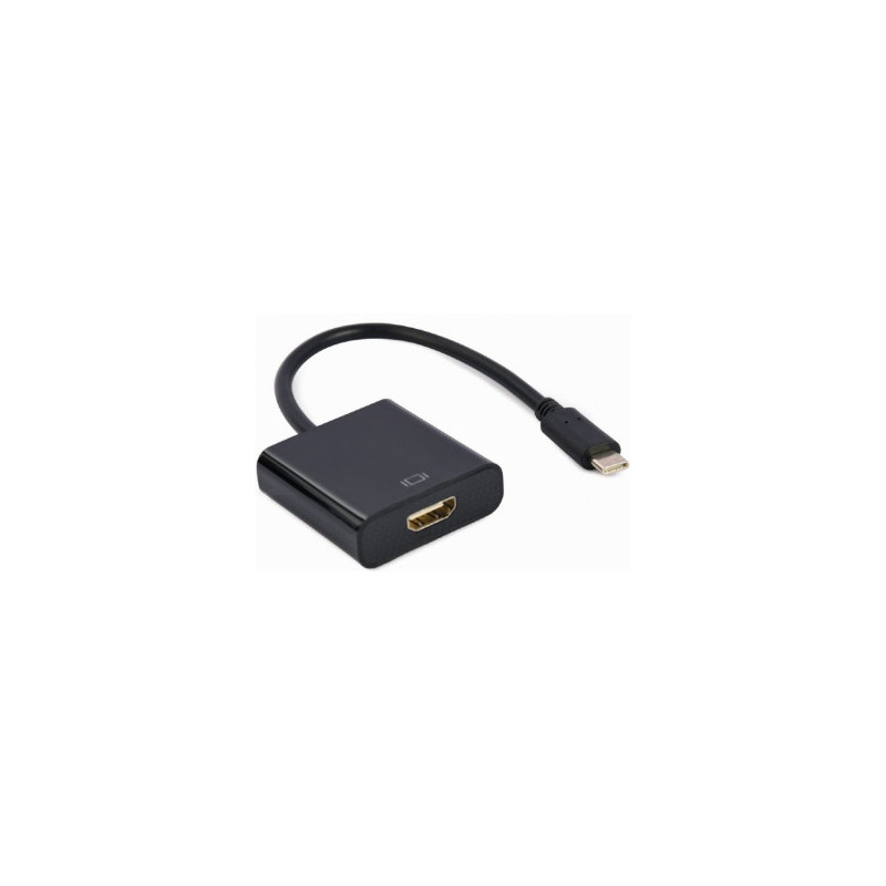 Adapteris Gembird USB Type-C kištukas - HDMI lizdas 4K@60Hz 15cm juodas