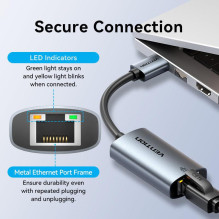 TINKLO ADAPTERIS USB-A 1GIGABIT / 0.15M CEZHB VENTION TINKLO ADAPTERIS USB-A 1GIGABIT / 0.15M CEZHB VENTION