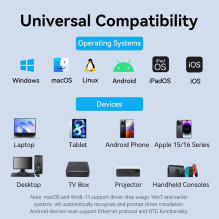 TINKLO ADAPTERIS USB-A 1GIGABIT / 0.15M CEZHB VENTION TINKLO ADAPTERIS USB-A 1GIGABIT / 0.15M CEZHB VENTION